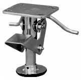 Floor Lock; For 3" Casters; Extended: 4-3/4"; Plate (2-1/2"x3-5/8"; holes: 1-3/4"x2-7/8" slotted to 3"; 5/16" bolt); Zinc; Kickbar Style (Item #87850) Floor Lock; For 3" Casters; Extended: 4-3/4"; Plate (2-1/2"x3-5/8"; holes: 1-3/4"x2-7/8" slotted to 3"; 5/16" bolt); Zinc; Kickbar Style (Item #87850)